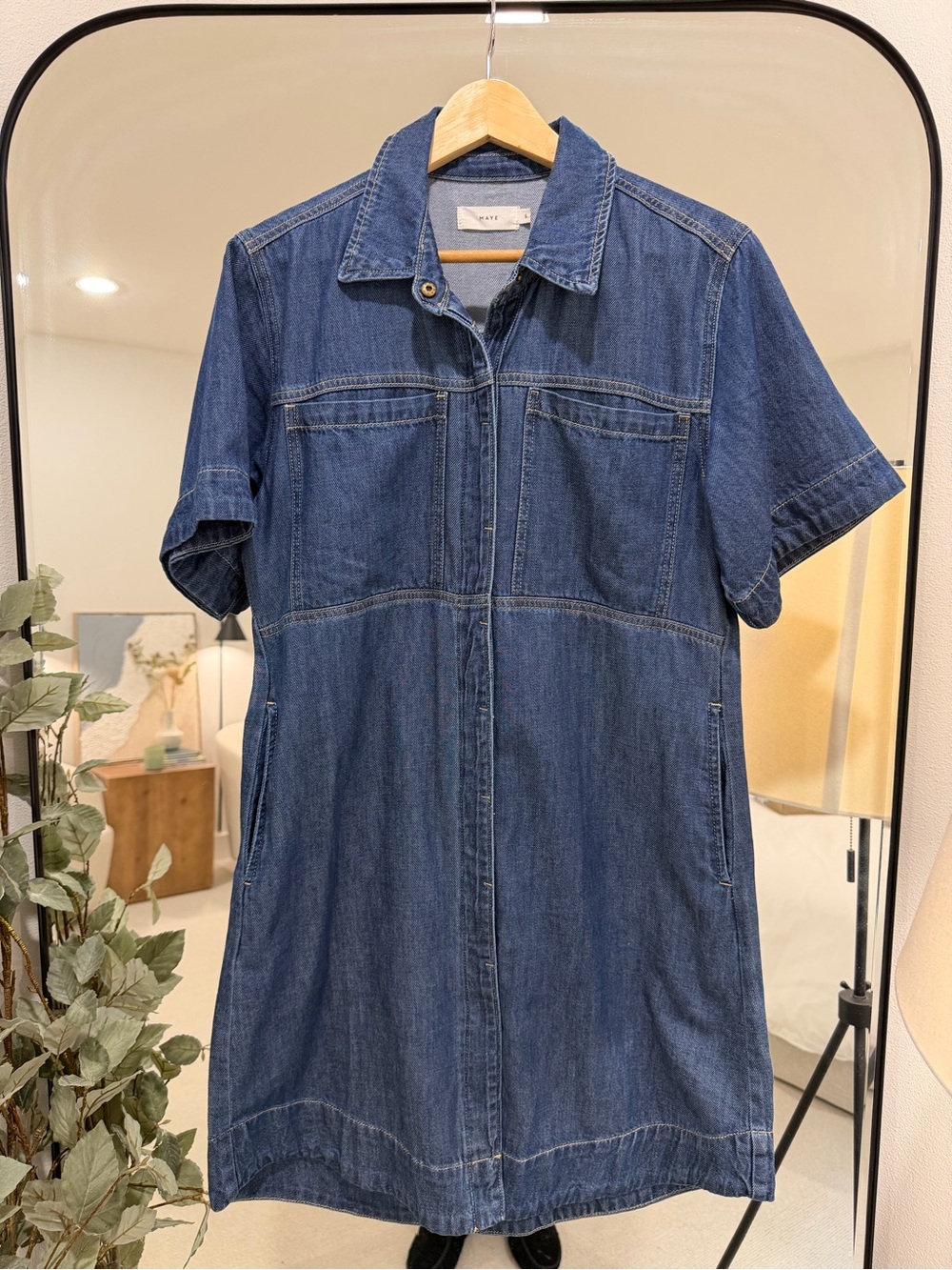 Maye Sadie Denim Shirt Dress